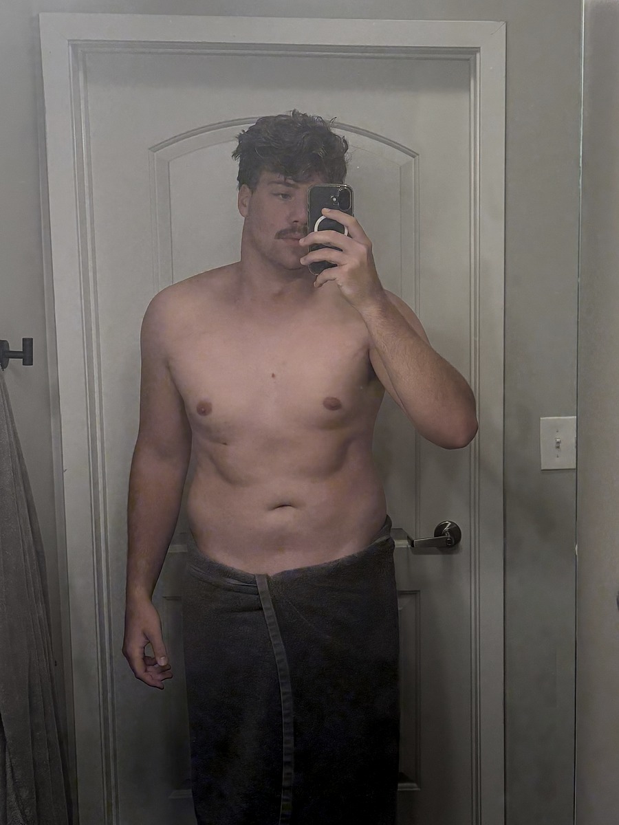 Joey McDermott before his transformation